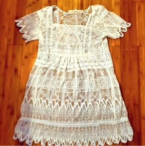 Jen’s Pirate Booty Maldives Crochet Lace Mini Dress